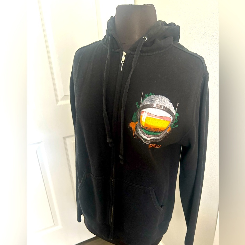 Coachella 2015 Astronaut lineup zip up hoodie MD